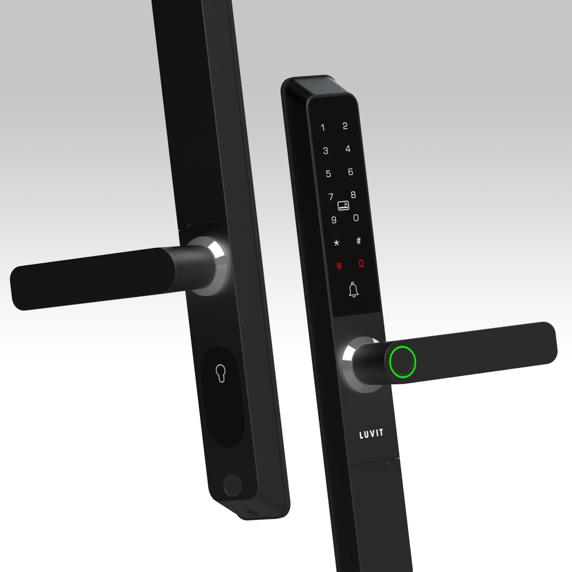 Khóa cửa nhôm thông minh LUVIT SmartLock màu Đen