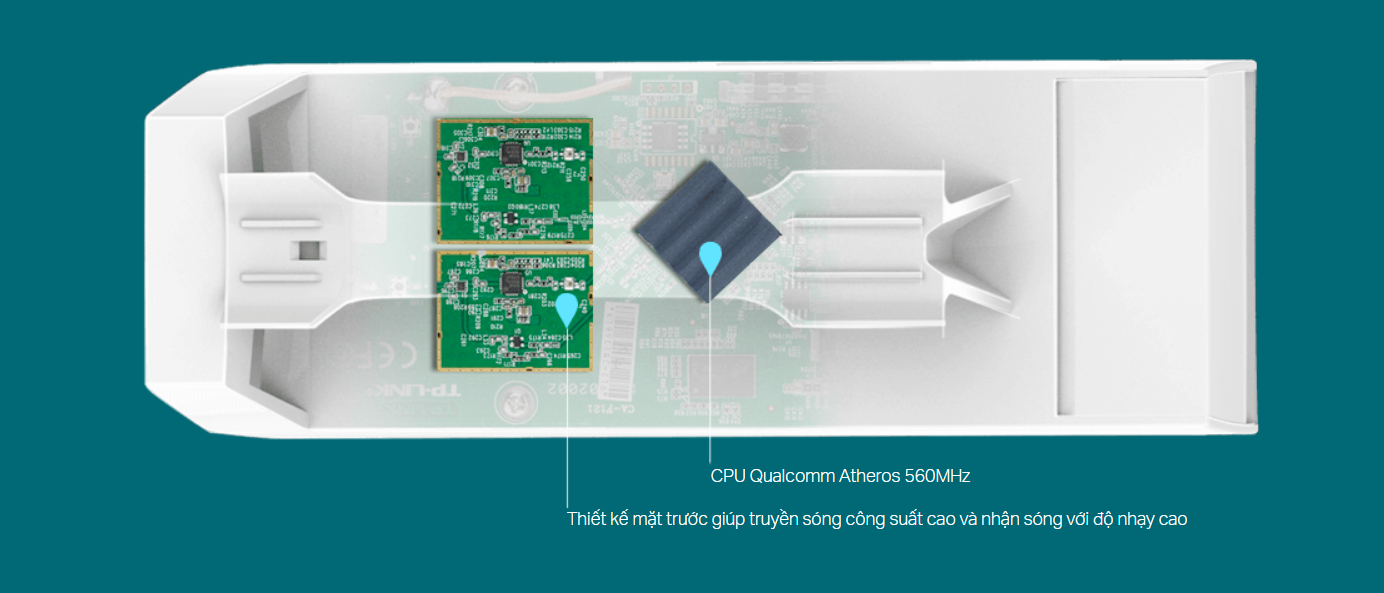  CPE ngoài trời 13dBi tốc độ 300Mbps tần số 5GHz 