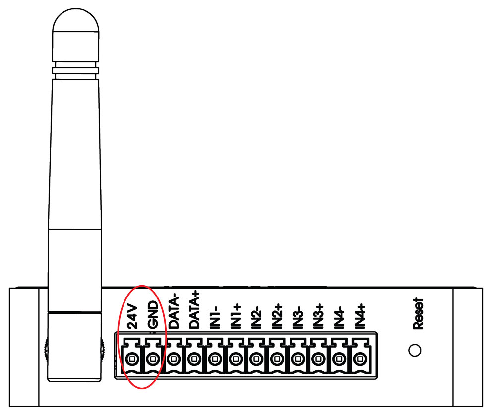 Cấp nguồn cho thiết bị Input Module Lumi